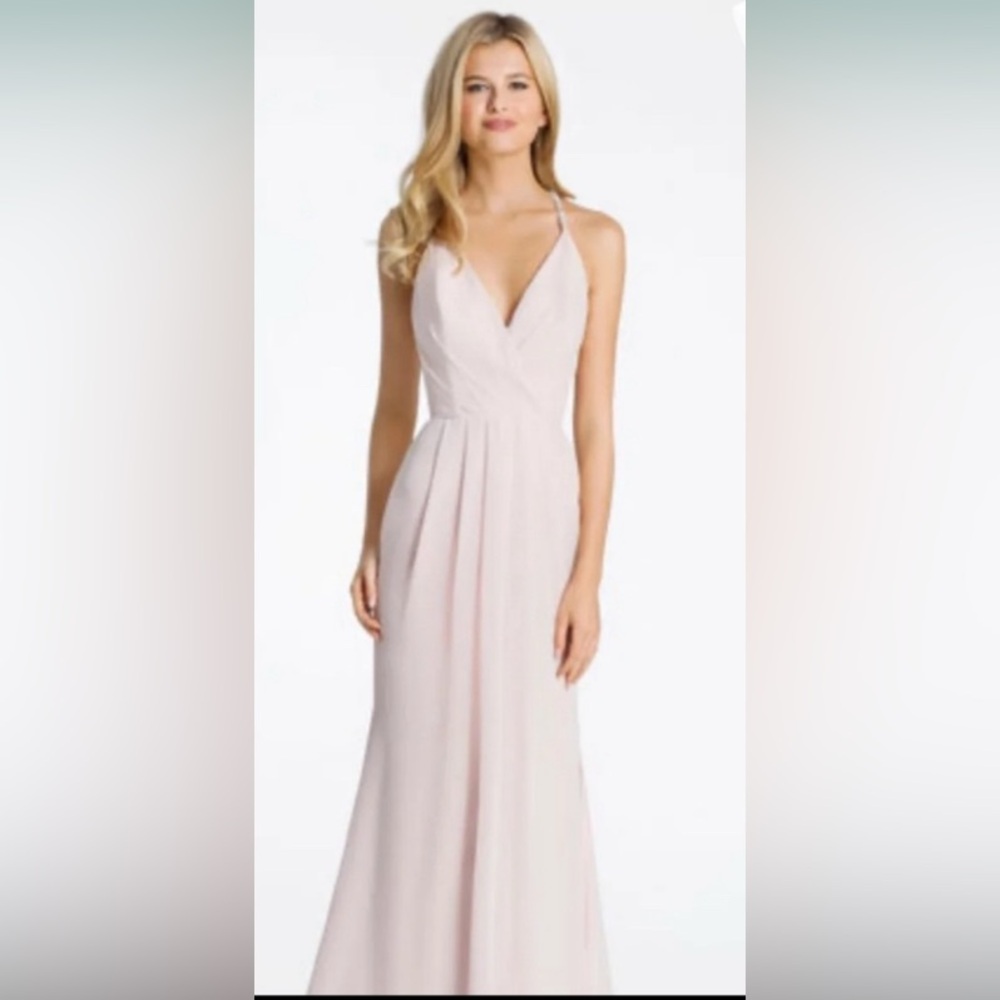 Hayley Paige Occasions Elegant Dusty Rose  Maxi Dress 4